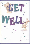 With its cheerful, comforting design, this get well card channels the positivity and warmth that define Tooting Bec's close-knit community. Two enchanting characters-a cuddly bear and an exuberant puppy-topple playfully from the surface, each interacting with the large, lively letters that proclaim 'Get Well'. The letters themselves, rendered in hues of rich indigo and gentle teal, leap forward from a backdrop as soft and inviting as the morning sun reaching across Tooting Bec Common. Scattered across the artwork, whimsical stars in purples and blues twinkle with hope and encourage the feeling of a new beginning, much like the first spring flowers delivered by a local florist to a loved one's doorstep. The illustrated fur of both friends appears luxuriously soft-so much so, you can almost sense the comfort of a friendly hug or the tender anticipation of sending a bouquet from Florist Tooting Bec. Every detail in this card works in harmony to create a mini-celebration of support and encouragement, reflecting the everyday kindness found in neighbourhoods from Upper Tooting Road to the lively heart of SW17. It's more than just a message; it's a heartfelt reminder that healing is best when shared, and every thoughtful gesture echoes across our local Tooting Bec community.